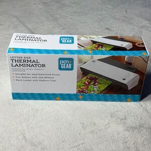 Pen+Gear Thermal Laminator Letter Size White Grey L411-A Hot Cold Jam Release
